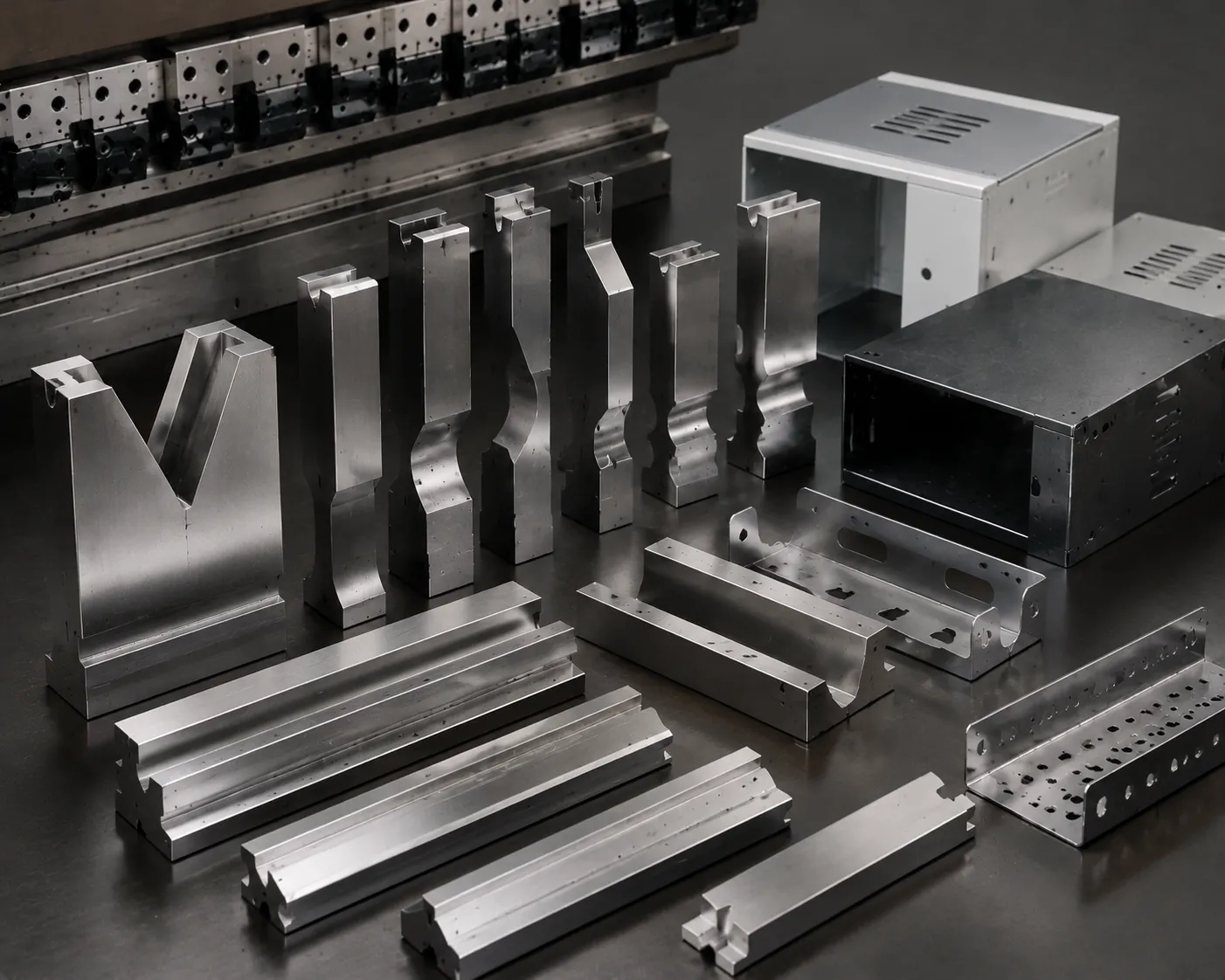 CAMT precision press brake tooling for sheet metal furniture manufacturing