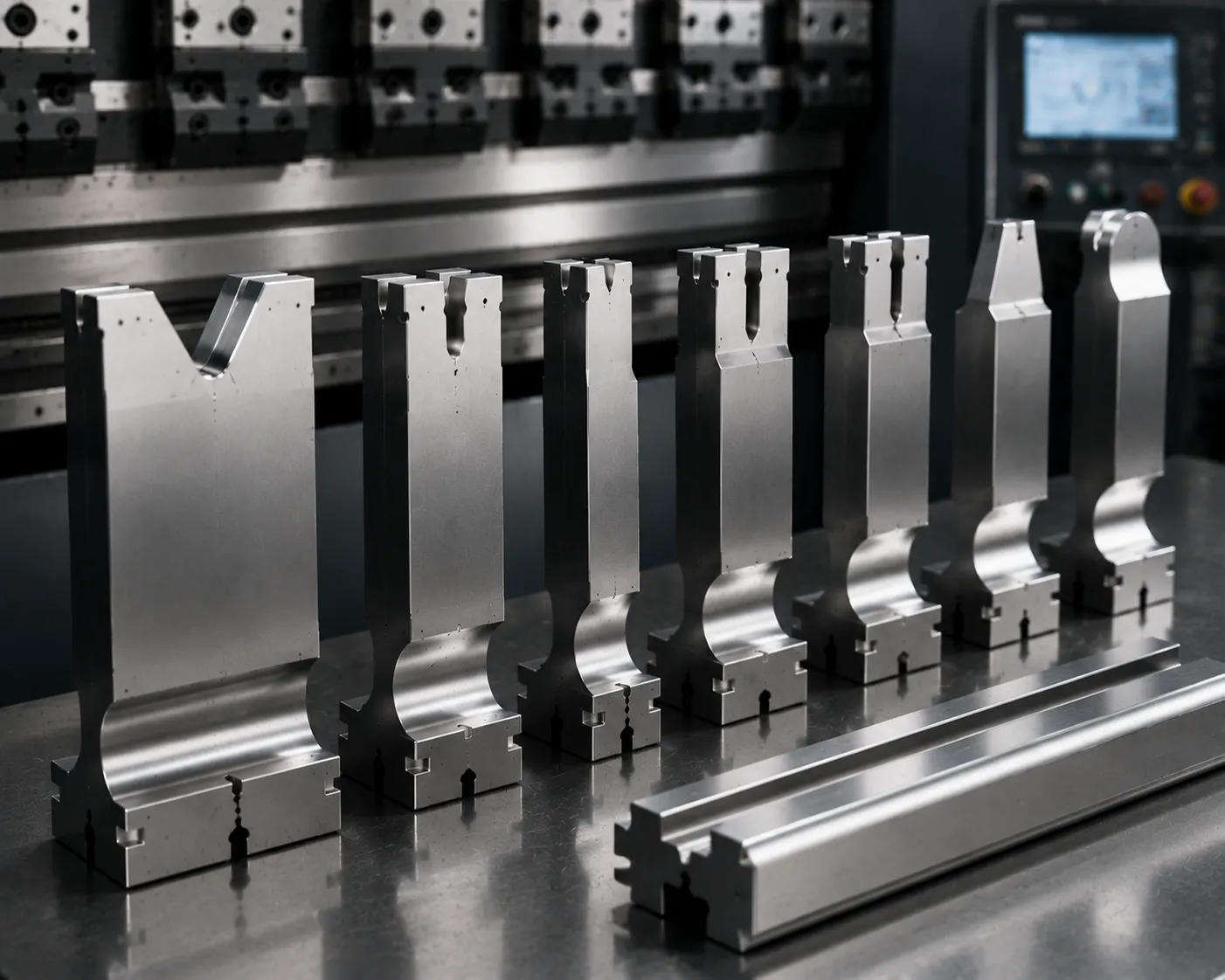 High-hardness bending punch for high-frequency stainless steel processing
