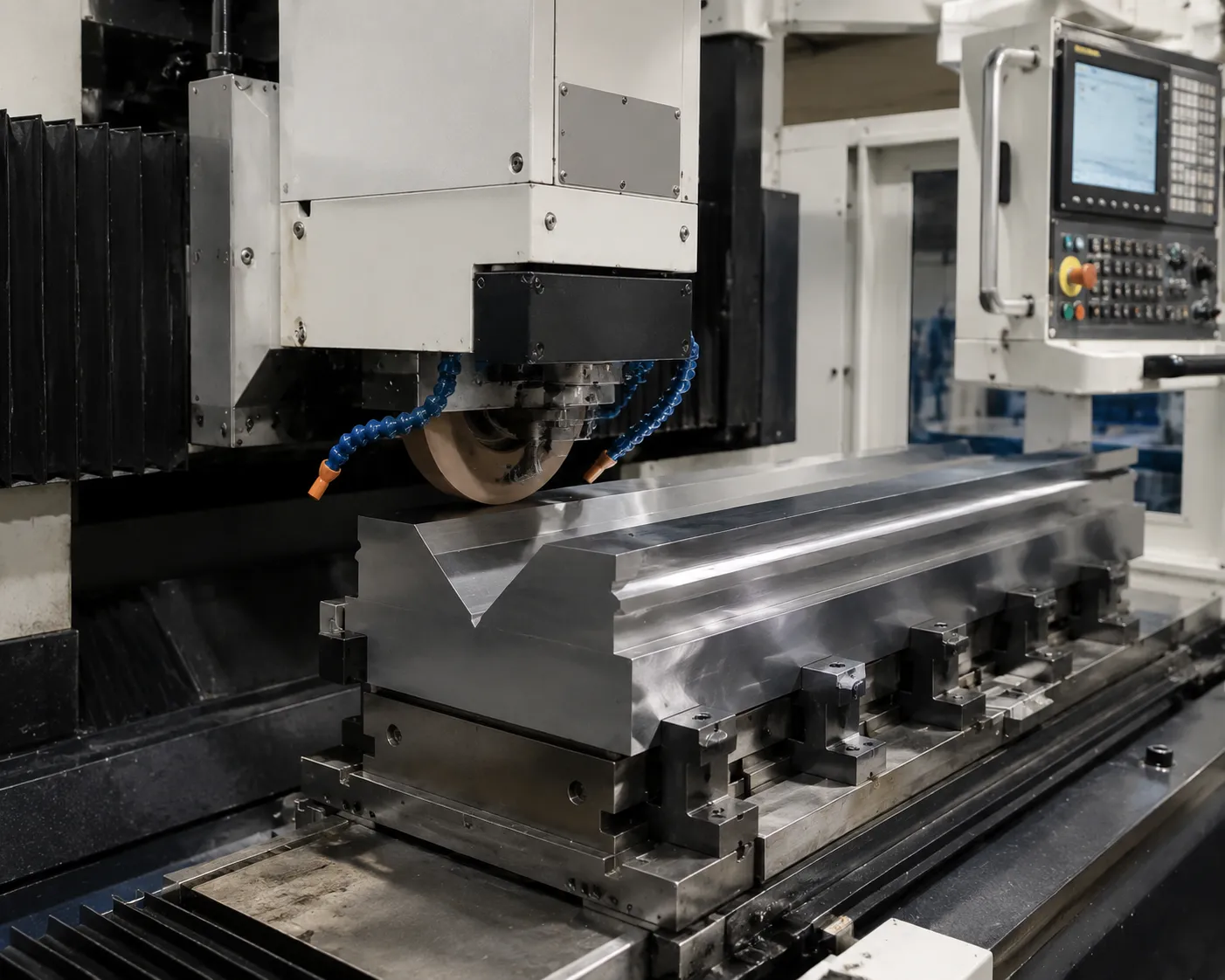 Precision grinding and CNC machining process for CAMT press brake dies