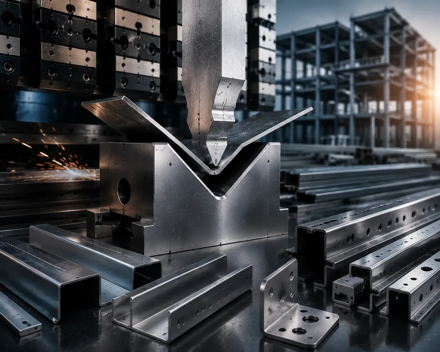 Accurate forming tools for construction metal parts