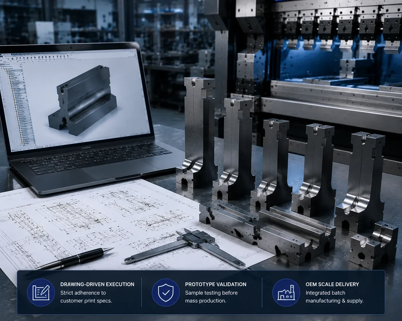 CAMT 3D CAD model and custom tooling design review