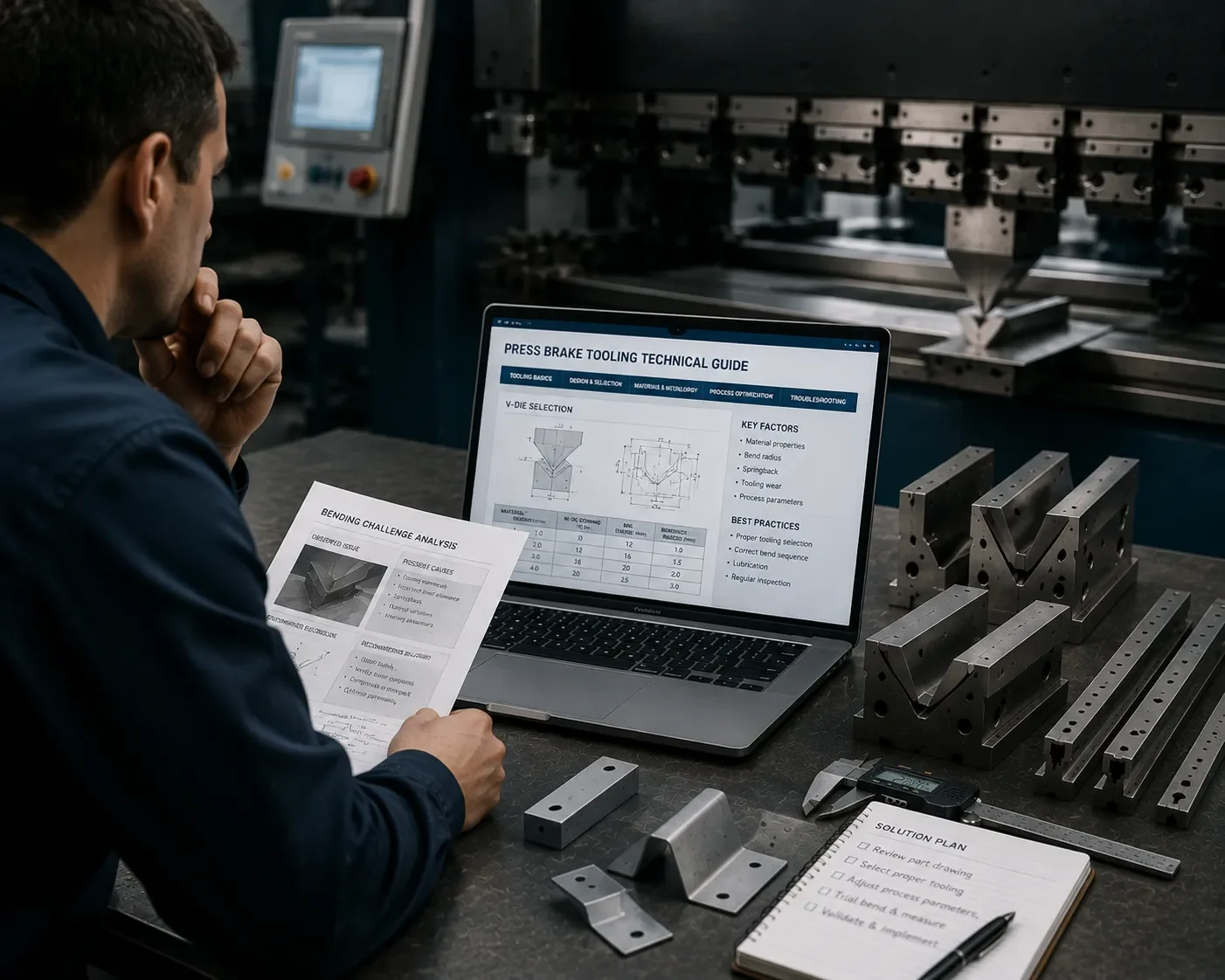 CAMT Engineering Support for Press Brake Tooling Selection