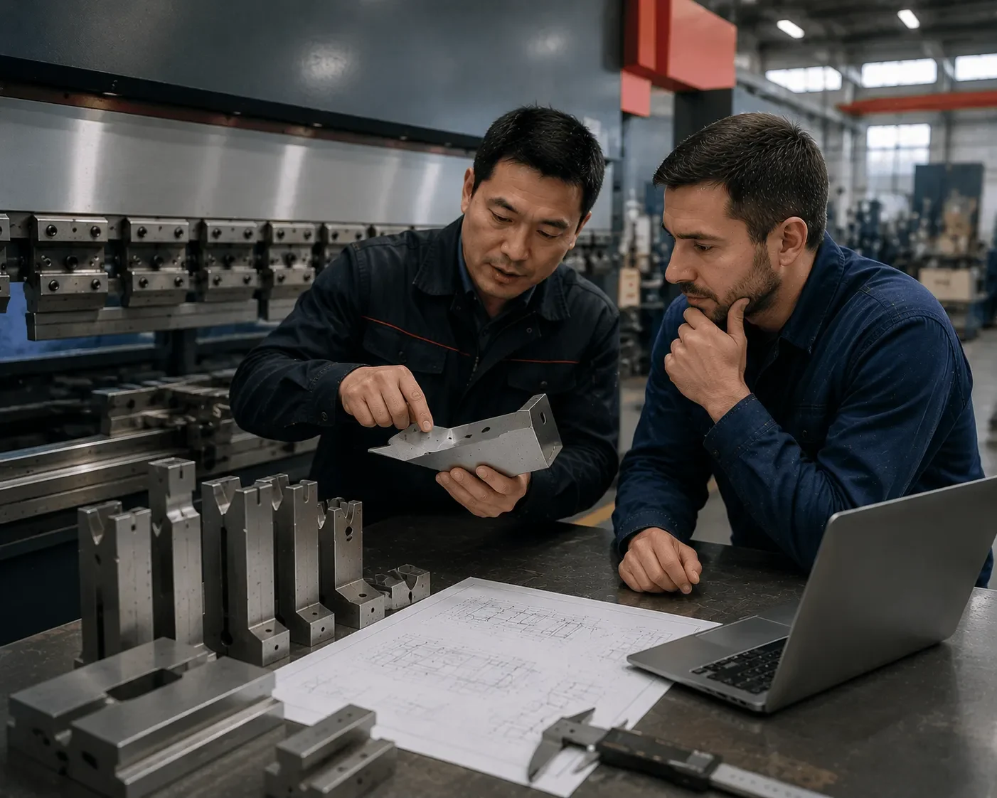 CAMT engineers providing expert technical support and manufacturing consultation on the production floor