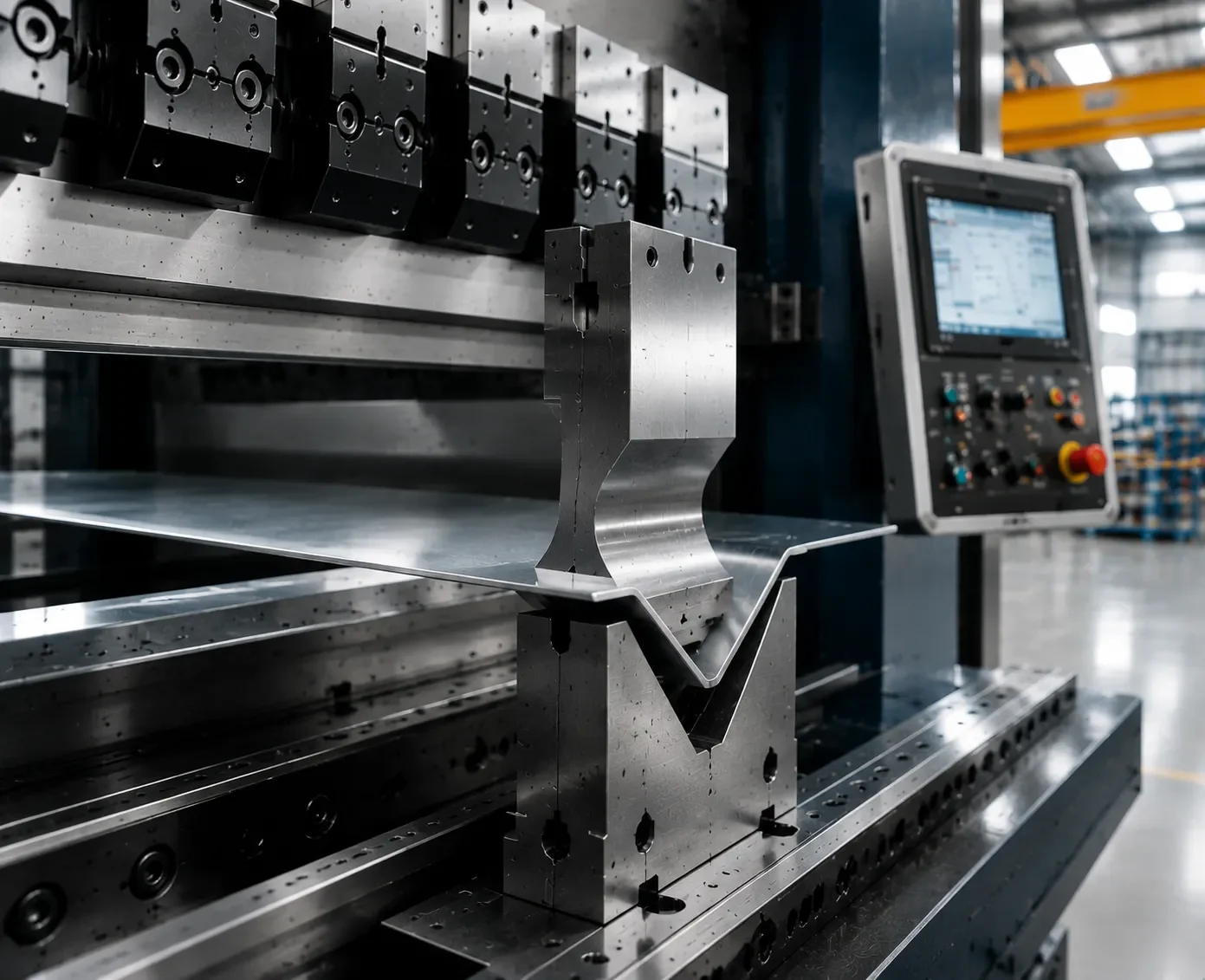 CAMT Precision Press Brake Tooling Setup for Elevator Sheet Metal Forming