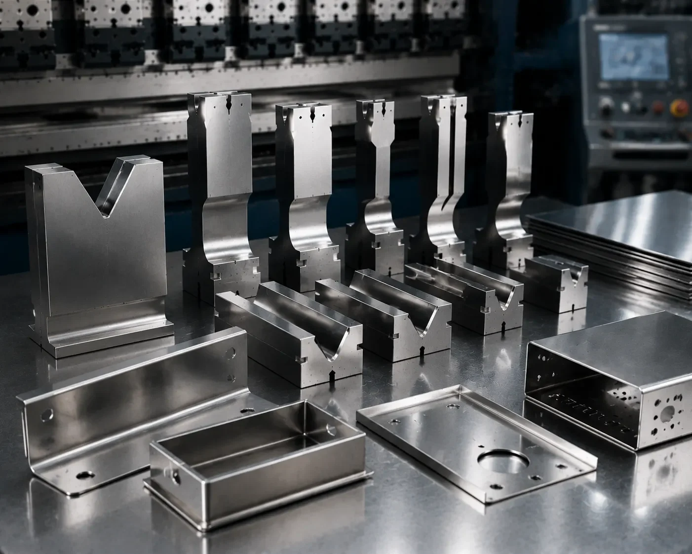 CAMT Precision Stainless Steel Press Brake Tooling Setup