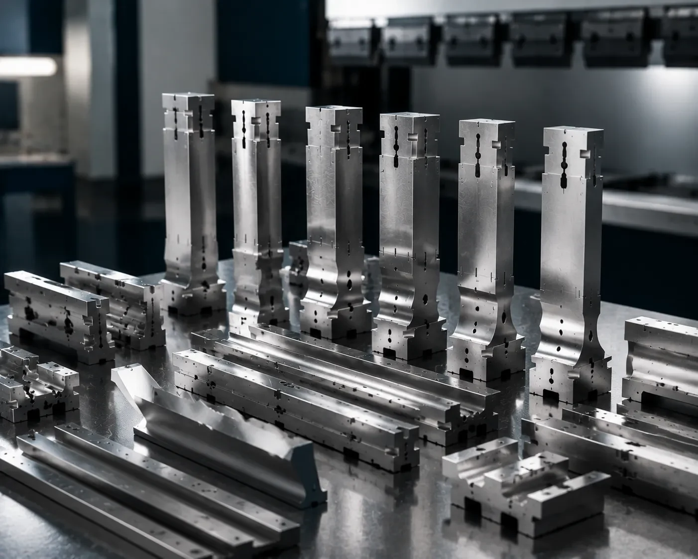 CAMT Trumpf-compatible press brake tooling close-up showing precision grinding detail