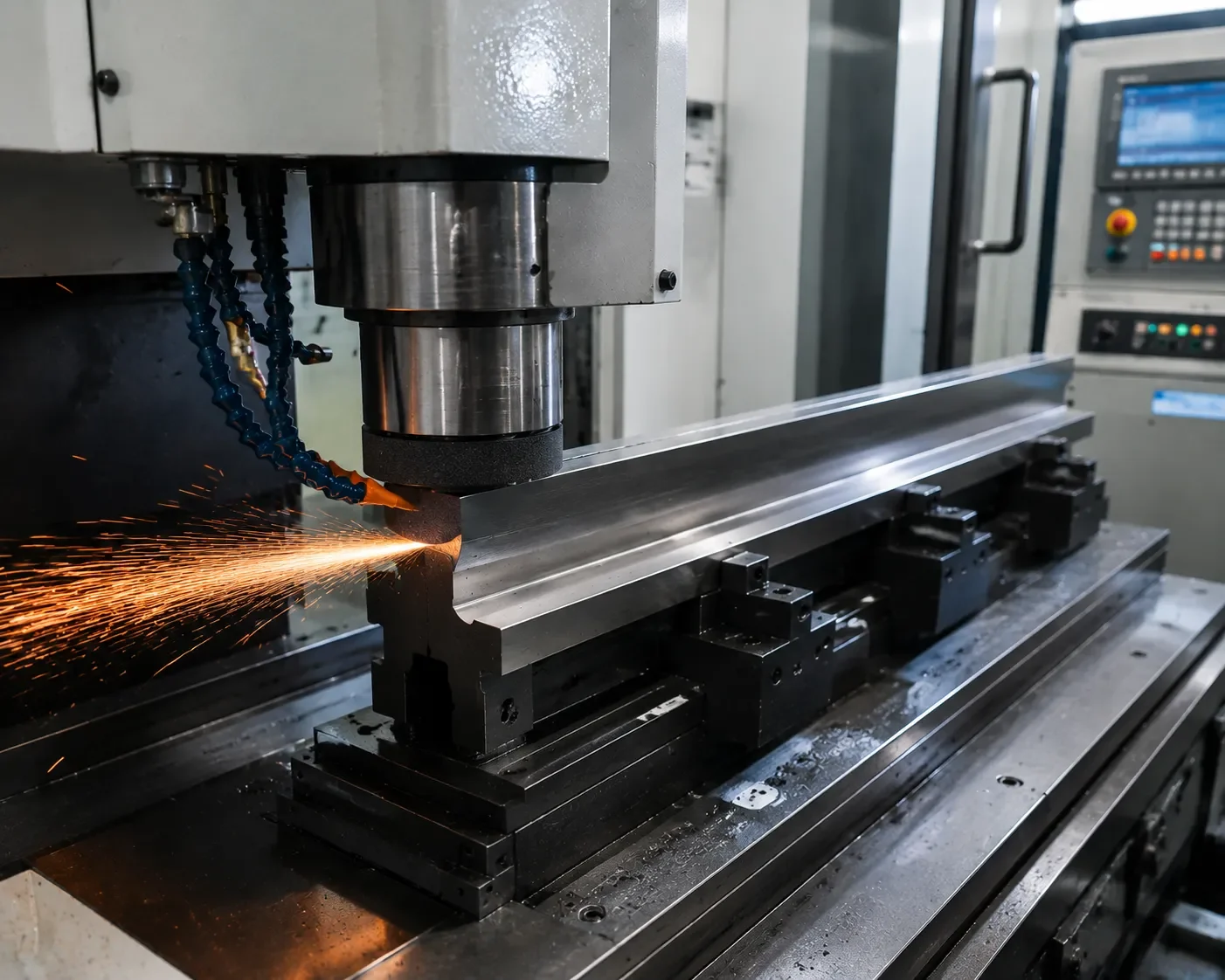 CNC Precision Grinding Equipment on Factory Floor